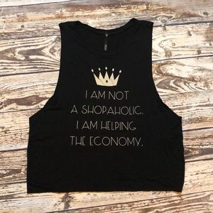 Cut Off Style Graphic Tank Top